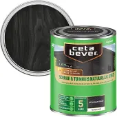 Cetabever Buitenbeits Schuur & Tuinhuis Natuurlijk Effect - Zwart - Mat - 750ml