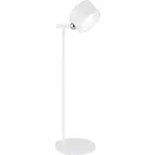 Globo LED-tafellamp Jorje, dimbaar, wit / opaal, Woon-/ Eetkamer, Kunststof, Modern, LED tafellamp