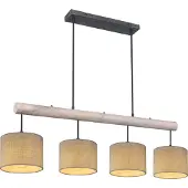 Globo Lighting Landelijke Hanglamp Roger 4 Lichts