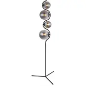Globo Lighting Zwarte glazen metalen moderne vloerlamp Globo Porry