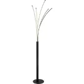 Globo Moderne vloerlamp Bizzy zwart lichtkleur instelbaar