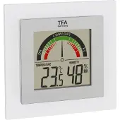 TFA-Dostmann TFA - Digitales Thermo-Hygrometer 30.5023 - silber/transparent