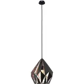 Eglo Hanglamp Zwart-Koper Carlton 1