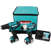 Makita CLX224A COMBOSET - ACCUBOOR DF333 + SLAGSCHROEVER TD110 12V 2.0AH LI-ION IN OPBERGTAS