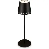 Briloner Kiki LED tafellamp, zwart, IP44, 3.000K Kiki, dimbaar, zwart, metaal, Modern