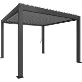 Biohort Pergola 3,5x3,5 Donkergrijs metallic / Zilver metallic (B449330)