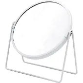 RIDDER Summer Staande scheerspiegel, Ø16cm, dubbelzijdig, wit