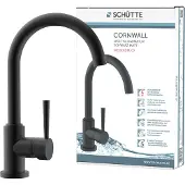 Schutte Cornwall keukenkraan draaibare uitloop zwart mat