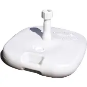 Hi Parasolvoet Opvulbare Serie - 1kg - Plastic - Vulbaar Met Handgreep Vierkant Wit