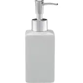 Spirella Quadro Collection Porcelain Liquid Soap Dispenser Transparant