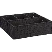 Wenko Organizer Adria 4-vaks 32x32x10cm Zwart