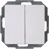 Kopp Paris wipschakelaar wissel/wissel inbouw Artic wit