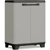 Keter Planet Lage Kast - Opbergkast - 1 plank - 68x39x90cm - Grijs/Zwart