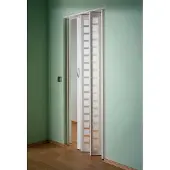 Marley New Generation vouwdeur in kleur wit / geruit wit gesatineerd BxH 86x205 cm