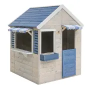 Wendi Toys Houten speelhuis strandwinkel blauw voor buiten / tuin
