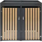 Westmann Containerombouw planta 2x240 ltr metalen vuilnisbak ombouw met