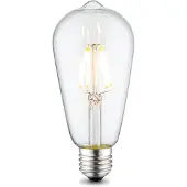 Home Sweet Home Edison Vintage LED filament lichtbron Drop - Helder - ST64 Deco - Retro LED lamp - 6.4/6.4/14cm - geschikt voor E27 fitting - Dimbaar - 4W 440lm 3000K - warm wit licht