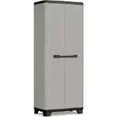 Keter Planet Hoge Kast - 3 planken - 68x39x173cm - Grijs/Zwart - Recycled Kunststof