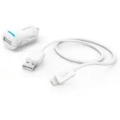 Hama Car Charging Kit, Lightning, 12 W, white