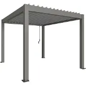 Biohort Pergola 3x3,5 Kwartsgrijs metallic / Zilver metallic (B489230)