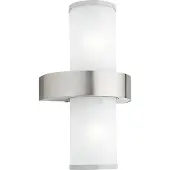 Eglo Beverly Wandlamp Buiten - E27 - 35 cm - Zilver/Wit