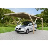 Weka Carport-enkel 612 Met Pvc Dak 360x606cm