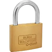 Burg wachter 4er Set Quadro 222 15 SB Hangslot Gelijksluitend Messing Sleutelslot
