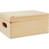 Zeller Present Zeller Houten kist 40x30x23 cm met deksel