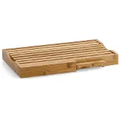 Zeller 25225 planche à pain avec couteau bambou 39,5 x 23,5 x 4 cm