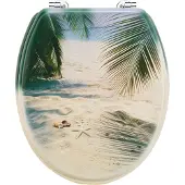 Cornat Wc-Bril Mdf-Gelakt Palm&Strand Gr - KSD531