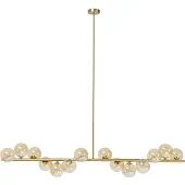 Kare Design hanglamp Scala Balls, dimbaar, messing / goud, Woon-/ Eetkamer, metaal, Design, hanglamp