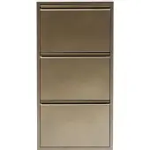 Kare design Schoenenkast Caruso bronze 3 laden