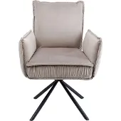 Kare design Stoel met armleuning Chelsea Grijs