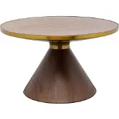 Kare design Salontafel Cono Ø70cm walnoot