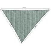 Shadow Comfort driehoek 4,5x5x5,5m Country Blue met bevestigingsset