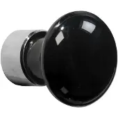 Artitec Meubelknop Paddenstoel porselein 30mm zwart/glans nikkel
