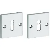 Artitec Set van twee sleutelplaatjes Bauhaus glans chroom
