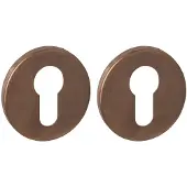 Intersteel Set van 2 cilinderrozetten Tira rond brons Ø 52mm