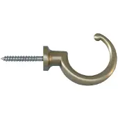 Artitec Schroefhaak Borst 42mm mat nikkel gelakt