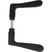 ODShop deurklink vlinder aluminium zwart