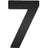 Artitec Huisnummer 7 120 mm mat zwart