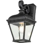 Elstead Lighting LED Wand Buitenlamp Bayview | 1X E27 Max 60W | IP44 | Dimbaar | Black