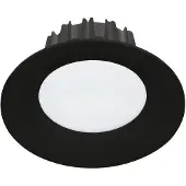Eglo Inbouwspot | 'TREVIGLIO' LED Ø98 4000K zwart | IP44