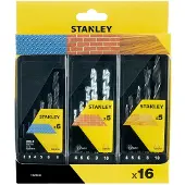 Stanley Multimateriaalboor Set - Diam. 2-10mm - 16 Stuks