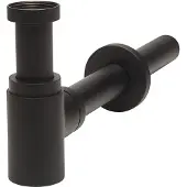 Wirquin Wastafelsifon Linéïs - Mat Zwart - In Hoogte Verstelbaar - Diam. 32mm