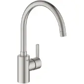 GROHE Feel 1-gats keukenkraan met instelbare hoge uitloop supersteel