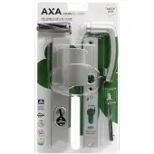 Axa Veiligheidsbeslag Voor Deur Curve - Aluminium - Skg*** Kerntrekbeveiliging Vaste Knop - Pc72mm