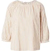 s.Oliver Blouse donkerbeige / wit