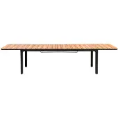 Central Park Tuintafel Lorenzo Uitschuifbaar Aluminium/teak 224-331x100x75cm