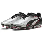 Puma Voetbalschoen 'King Pro' framboos / zwart / zilver